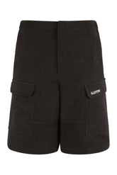 Cotton cargo bermuda shorts